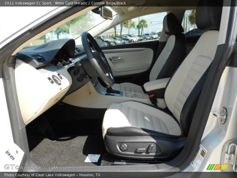 White Gold Metallic / Cornsilk Beige/Black 2011 Volkswagen CC Sport