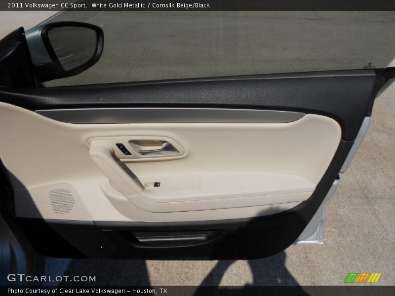 White Gold Metallic / Cornsilk Beige/Black 2011 Volkswagen CC Sport