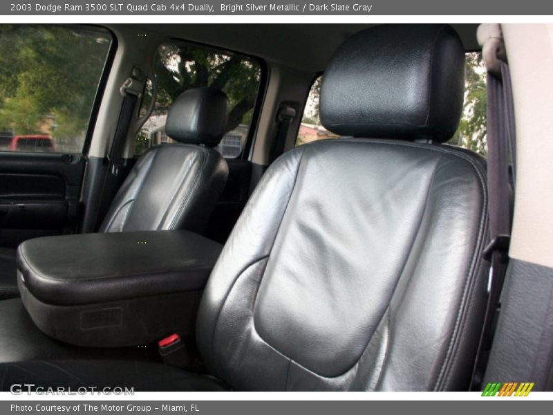 Bright Silver Metallic / Dark Slate Gray 2003 Dodge Ram 3500 SLT Quad Cab 4x4 Dually