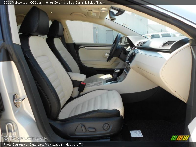 White Gold Metallic / Cornsilk Beige/Black 2011 Volkswagen CC Sport