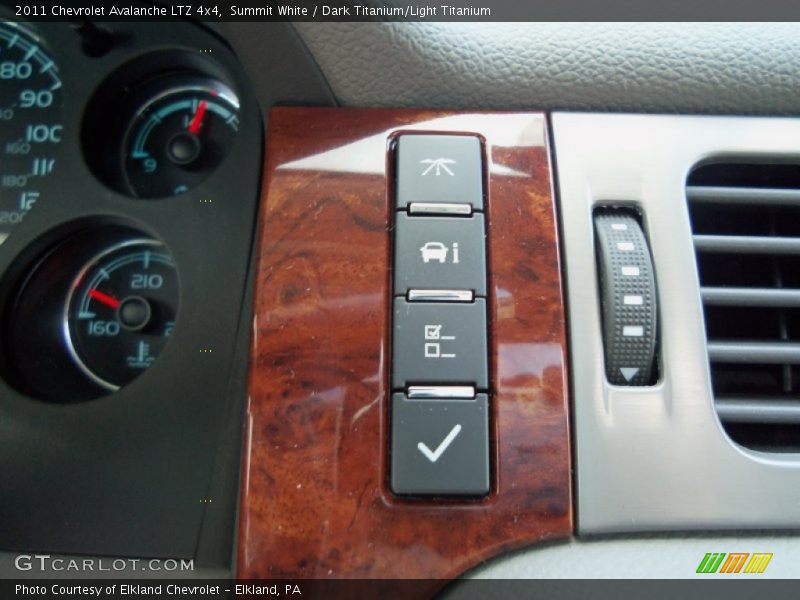 Summit White / Dark Titanium/Light Titanium 2011 Chevrolet Avalanche LTZ 4x4