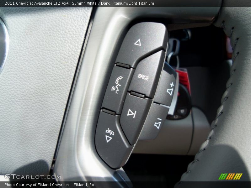 Summit White / Dark Titanium/Light Titanium 2011 Chevrolet Avalanche LTZ 4x4