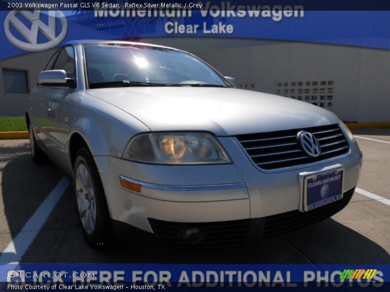 Reflex Silver Metallic / Grey 2003 Volkswagen Passat GLS V6 Sedan