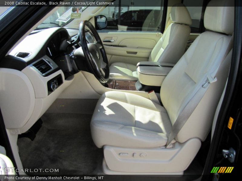 Black Raven / Cocoa/Light Cashmere 2008 Cadillac Escalade