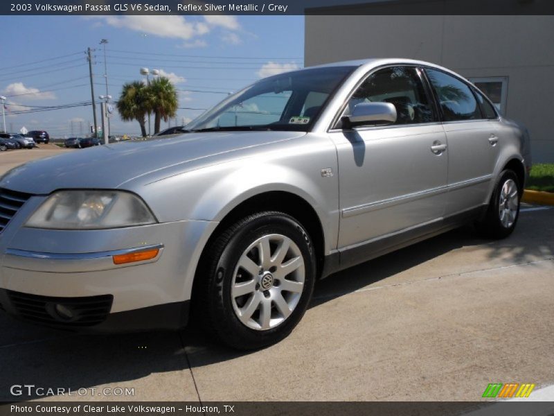 Reflex Silver Metallic / Grey 2003 Volkswagen Passat GLS V6 Sedan