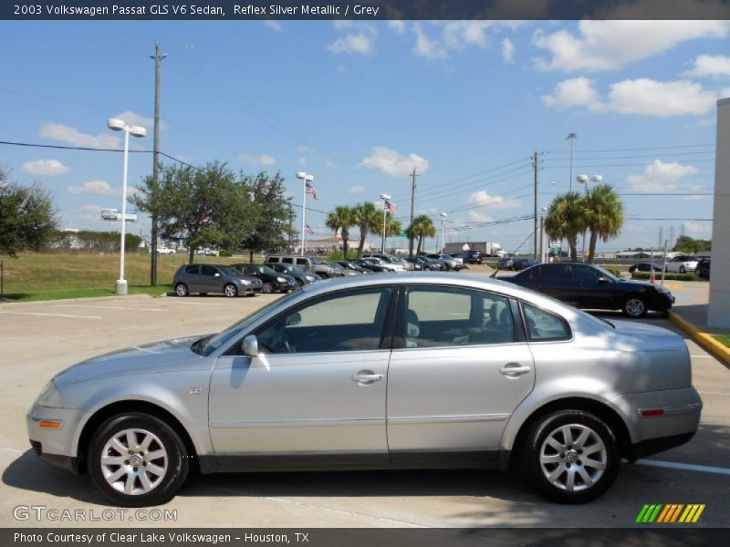 Reflex Silver Metallic / Grey 2003 Volkswagen Passat GLS V6 Sedan