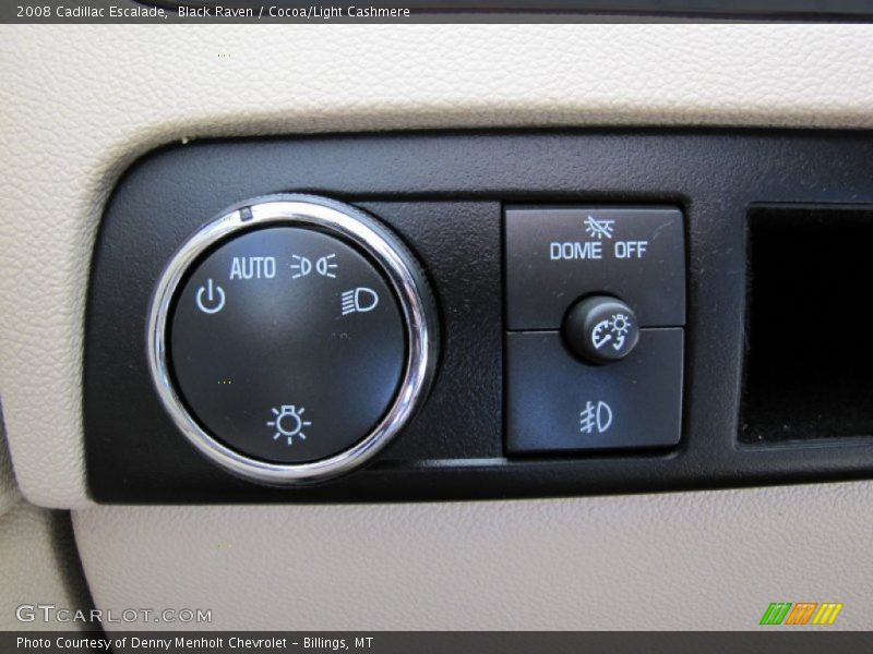 Black Raven / Cocoa/Light Cashmere 2008 Cadillac Escalade