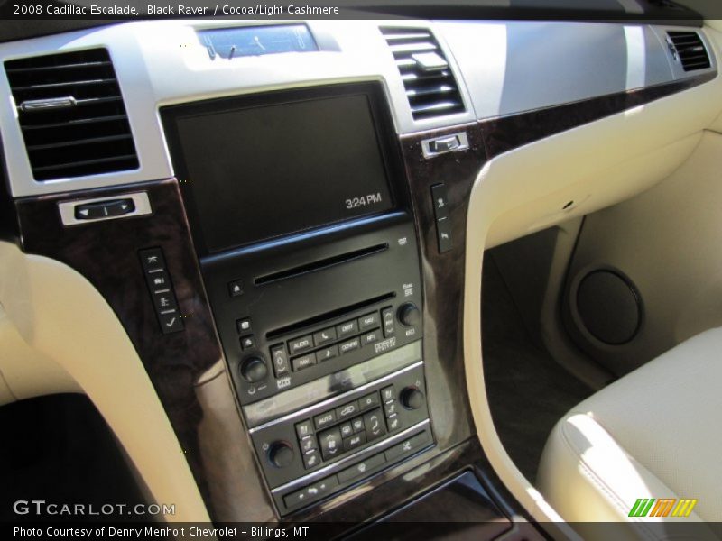 Black Raven / Cocoa/Light Cashmere 2008 Cadillac Escalade