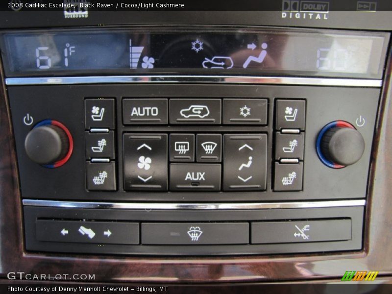 Black Raven / Cocoa/Light Cashmere 2008 Cadillac Escalade