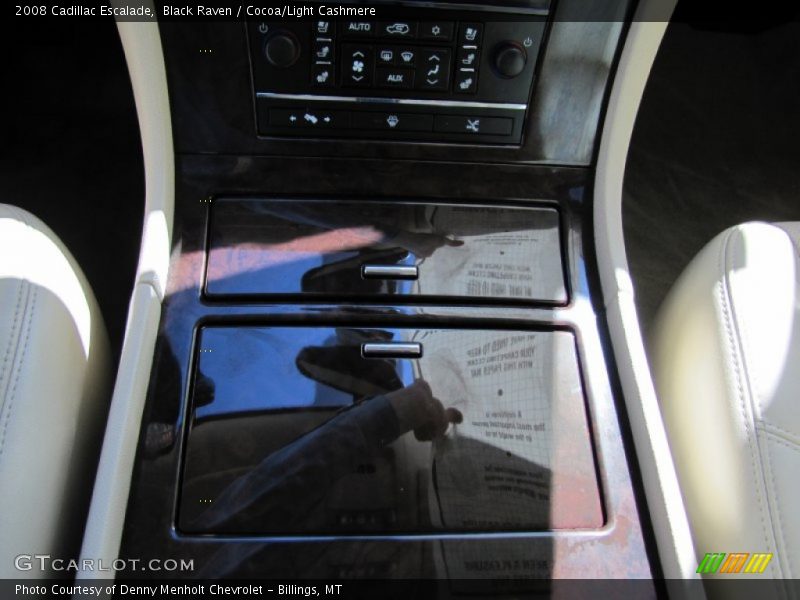 Black Raven / Cocoa/Light Cashmere 2008 Cadillac Escalade