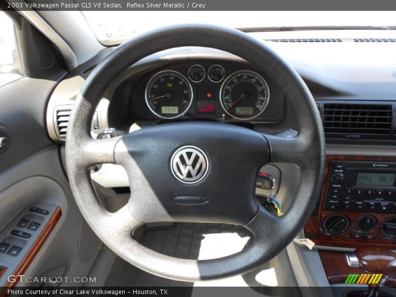 Reflex Silver Metallic / Grey 2003 Volkswagen Passat GLS V6 Sedan