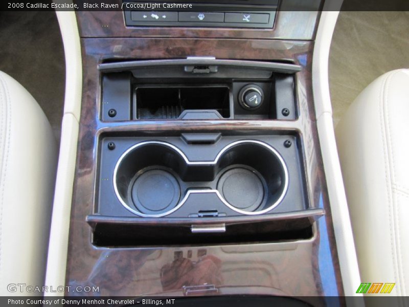 Black Raven / Cocoa/Light Cashmere 2008 Cadillac Escalade