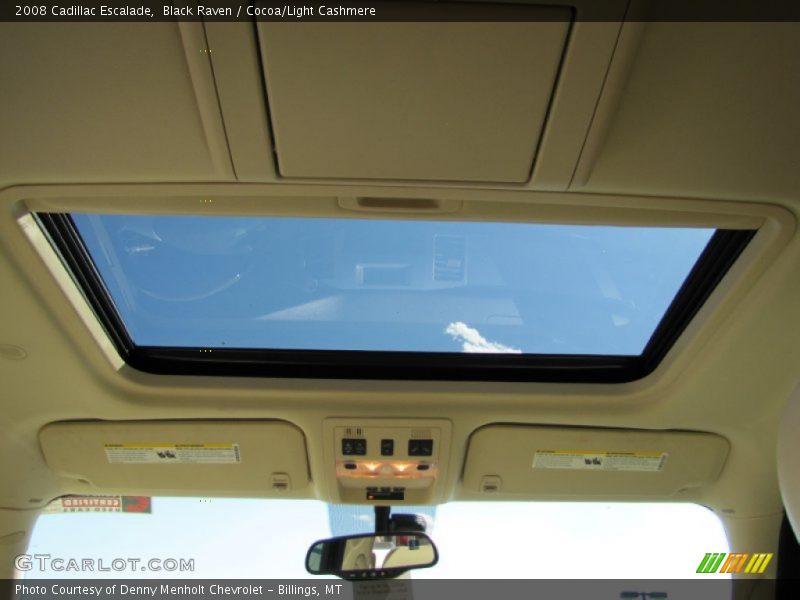 Black Raven / Cocoa/Light Cashmere 2008 Cadillac Escalade