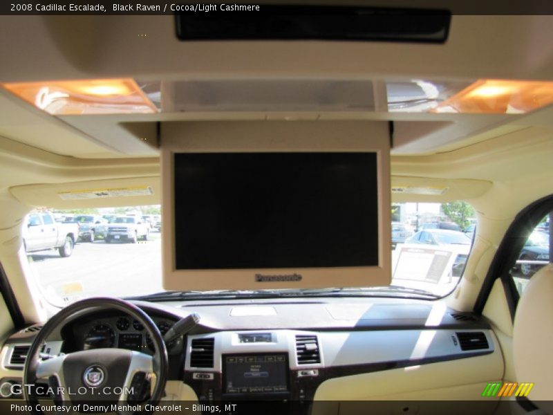 Black Raven / Cocoa/Light Cashmere 2008 Cadillac Escalade