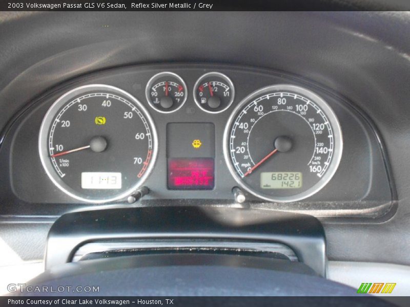 Reflex Silver Metallic / Grey 2003 Volkswagen Passat GLS V6 Sedan