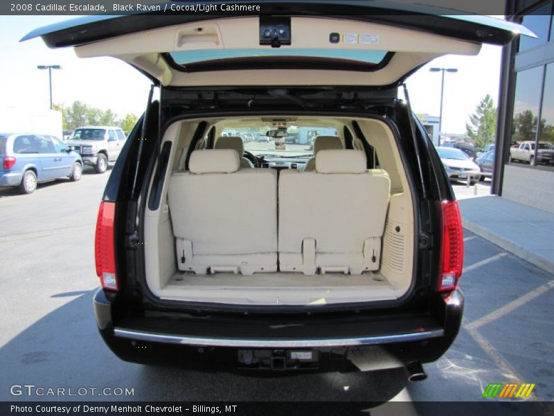 Black Raven / Cocoa/Light Cashmere 2008 Cadillac Escalade