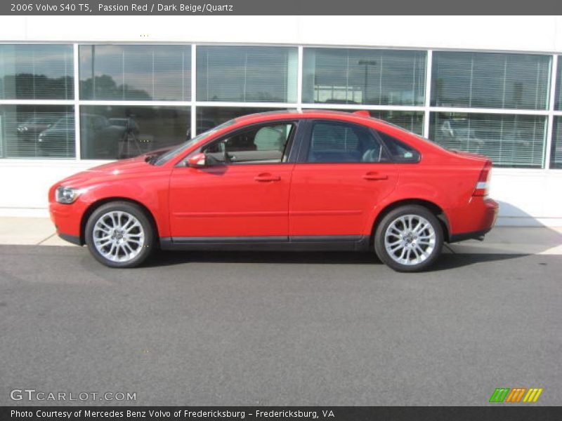 Passion Red / Dark Beige/Quartz 2006 Volvo S40 T5