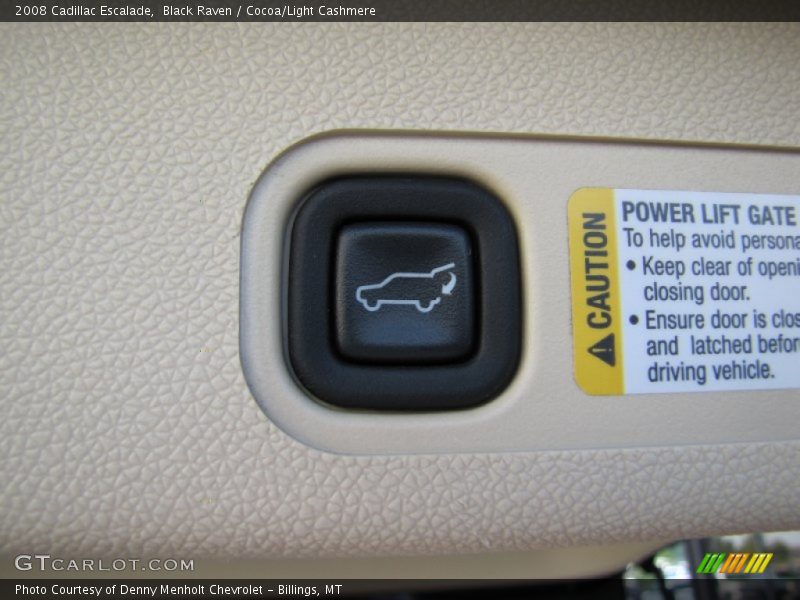 Black Raven / Cocoa/Light Cashmere 2008 Cadillac Escalade