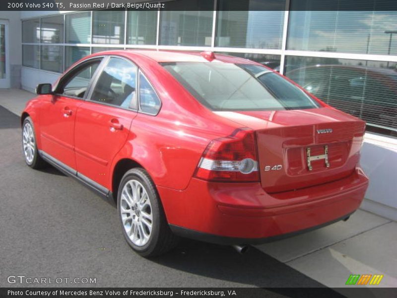 Passion Red / Dark Beige/Quartz 2006 Volvo S40 T5