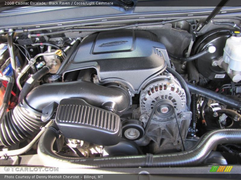 Black Raven / Cocoa/Light Cashmere 2008 Cadillac Escalade