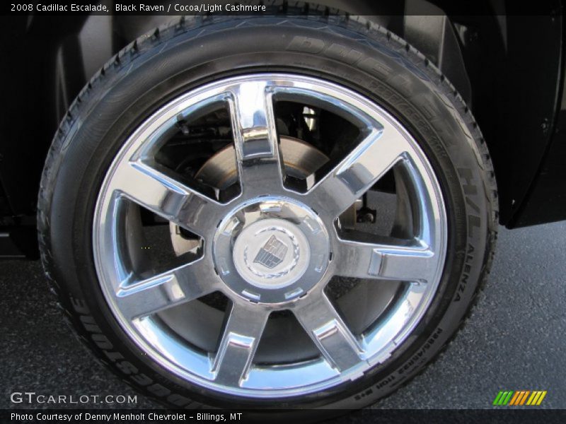Black Raven / Cocoa/Light Cashmere 2008 Cadillac Escalade