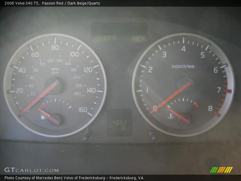 Passion Red / Dark Beige/Quartz 2006 Volvo S40 T5