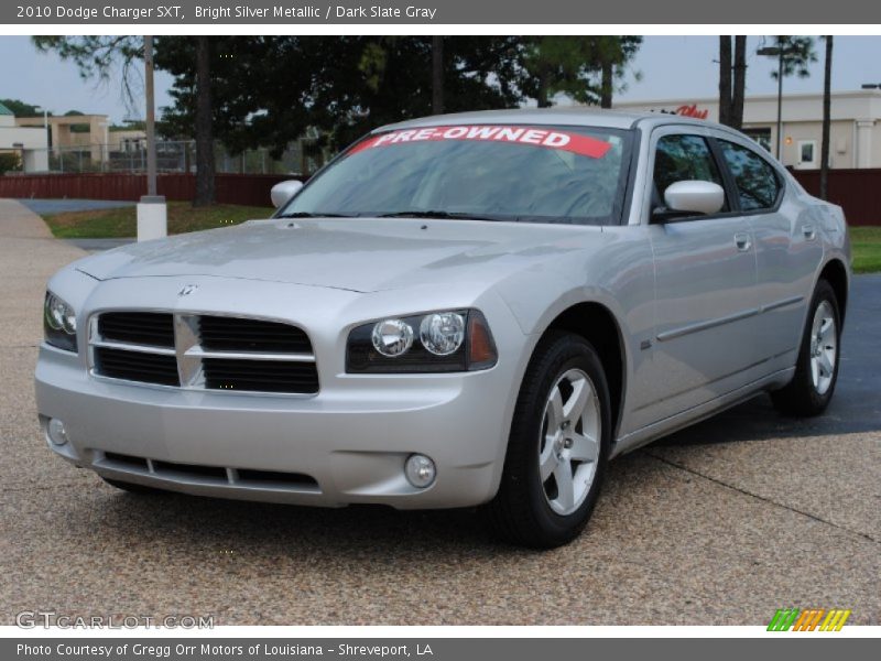 Bright Silver Metallic / Dark Slate Gray 2010 Dodge Charger SXT