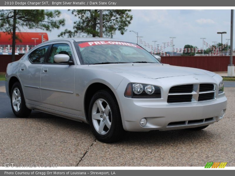 Bright Silver Metallic / Dark Slate Gray 2010 Dodge Charger SXT