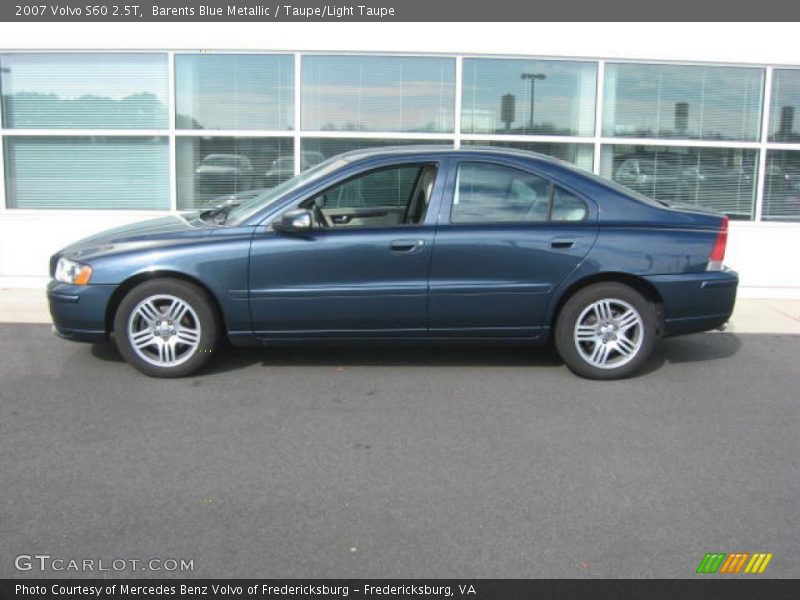 Barents Blue Metallic / Taupe/Light Taupe 2007 Volvo S60 2.5T