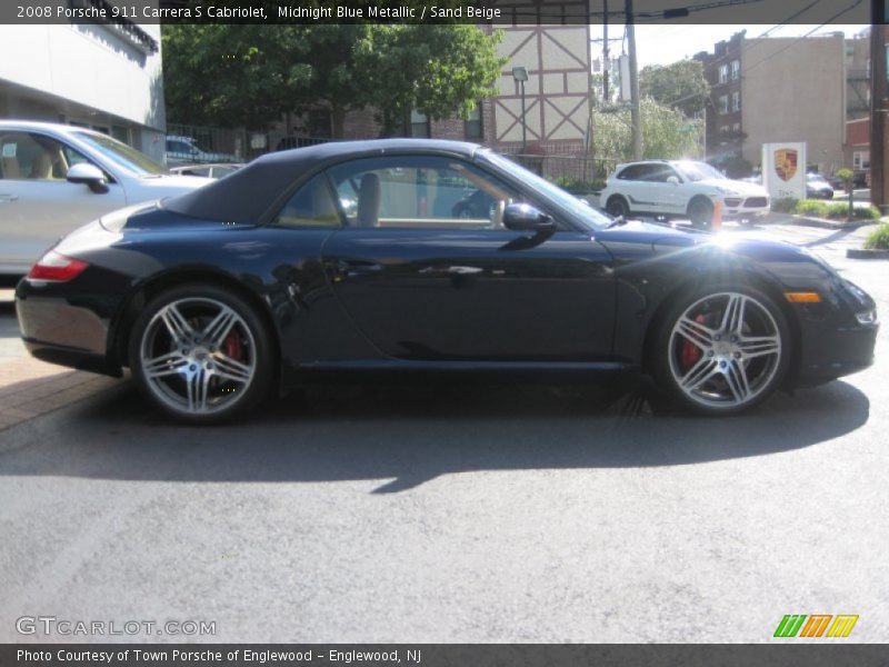 Midnight Blue Metallic / Sand Beige 2008 Porsche 911 Carrera S Cabriolet
