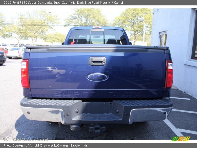 Dark Blue Pearl Metallic / Camel 2010 Ford F250 Super Duty Lariat SuperCab 4x4