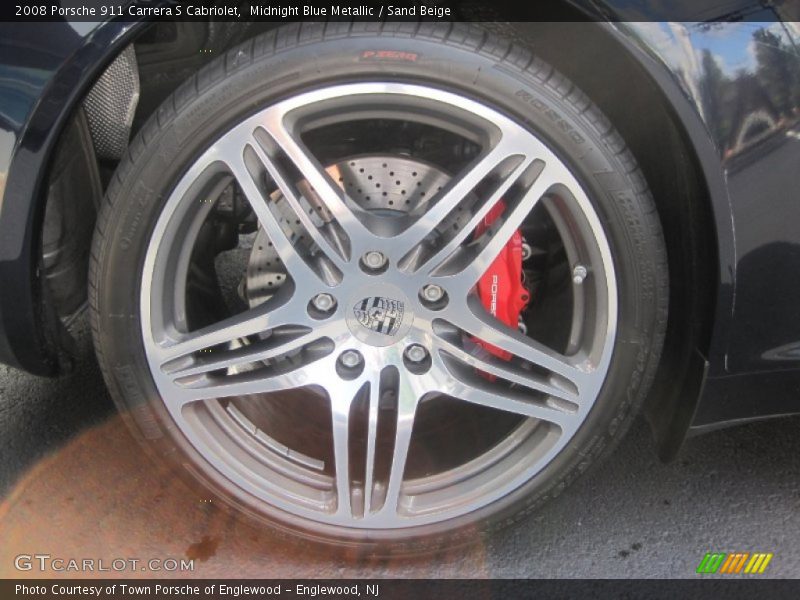 Midnight Blue Metallic / Sand Beige 2008 Porsche 911 Carrera S Cabriolet
