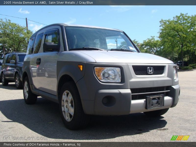 Satin Silver Metallic / Gray/Blue 2005 Honda Element LX AWD