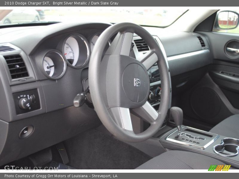 Bright Silver Metallic / Dark Slate Gray 2010 Dodge Charger SXT