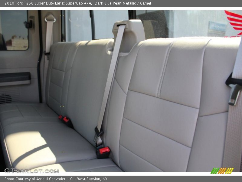 Dark Blue Pearl Metallic / Camel 2010 Ford F250 Super Duty Lariat SuperCab 4x4