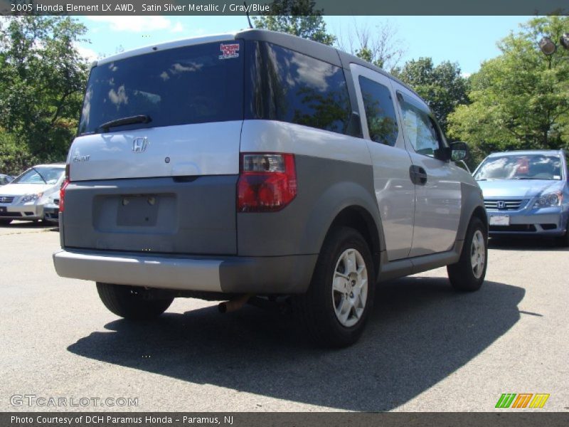 Satin Silver Metallic / Gray/Blue 2005 Honda Element LX AWD