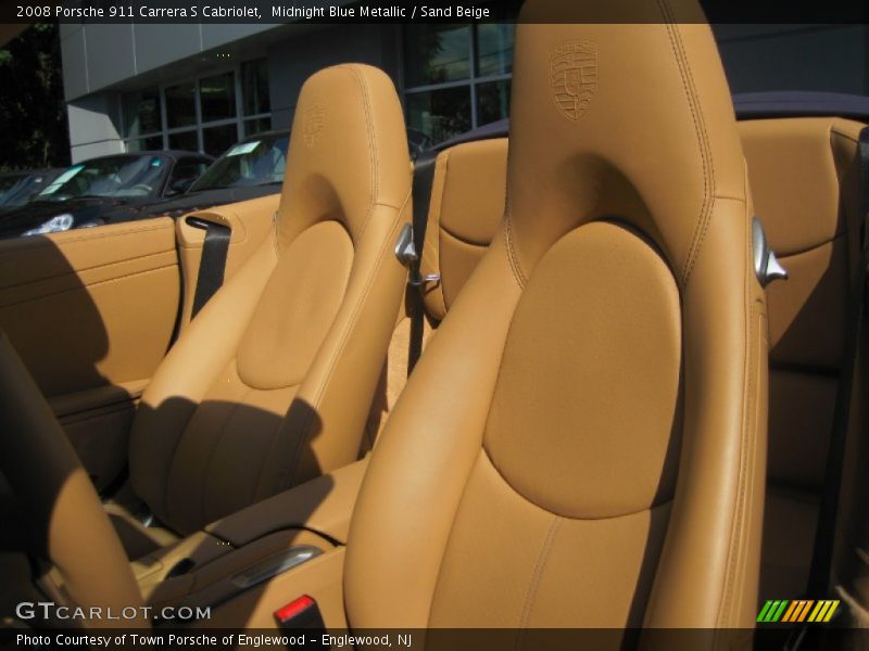 Midnight Blue Metallic / Sand Beige 2008 Porsche 911 Carrera S Cabriolet