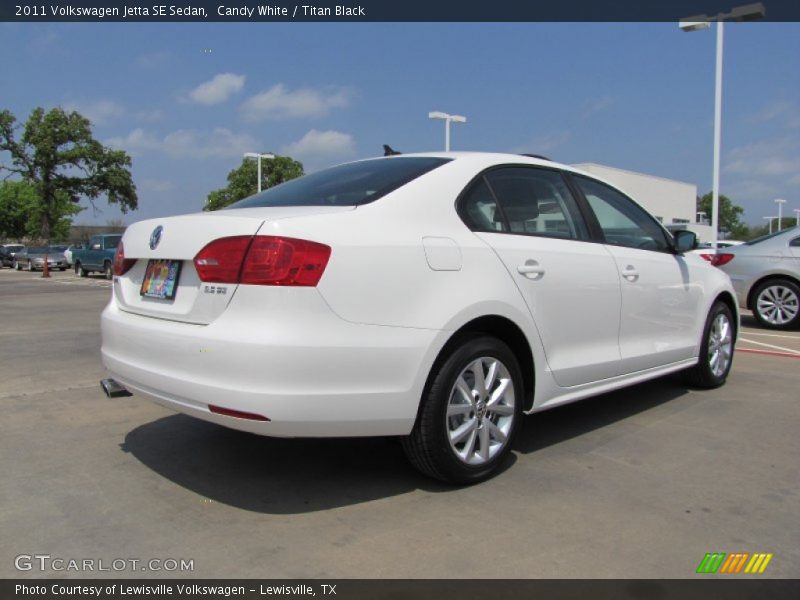 Candy White / Titan Black 2011 Volkswagen Jetta SE Sedan