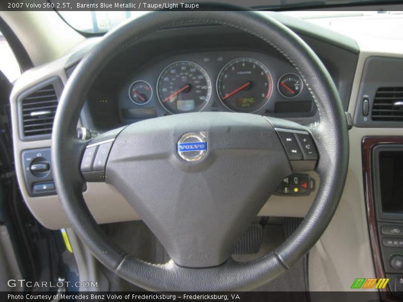 Barents Blue Metallic / Taupe/Light Taupe 2007 Volvo S60 2.5T
