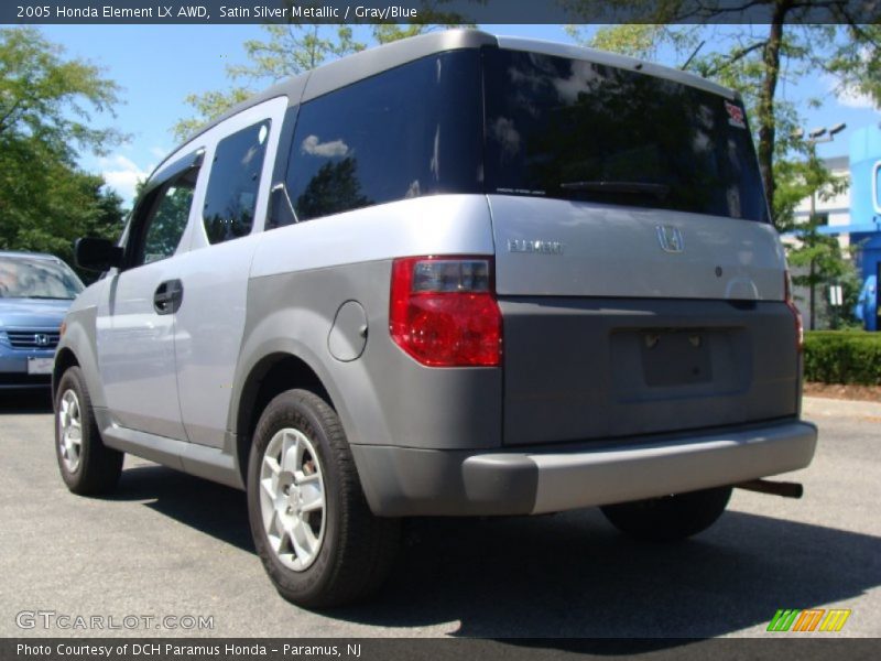 Satin Silver Metallic / Gray/Blue 2005 Honda Element LX AWD