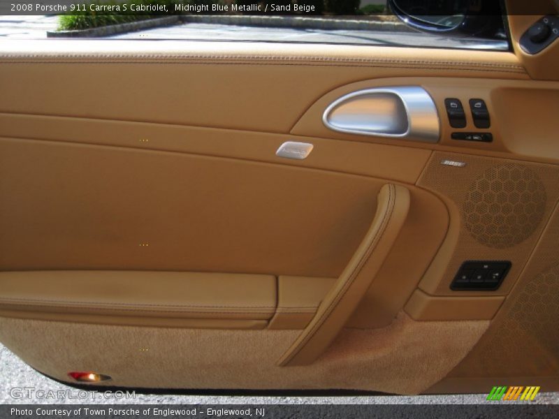 Midnight Blue Metallic / Sand Beige 2008 Porsche 911 Carrera S Cabriolet
