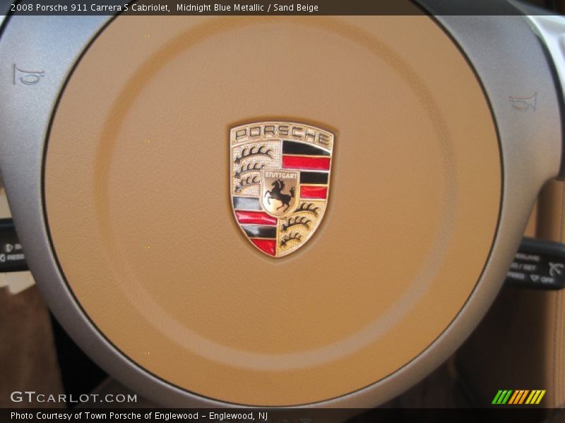 Midnight Blue Metallic / Sand Beige 2008 Porsche 911 Carrera S Cabriolet