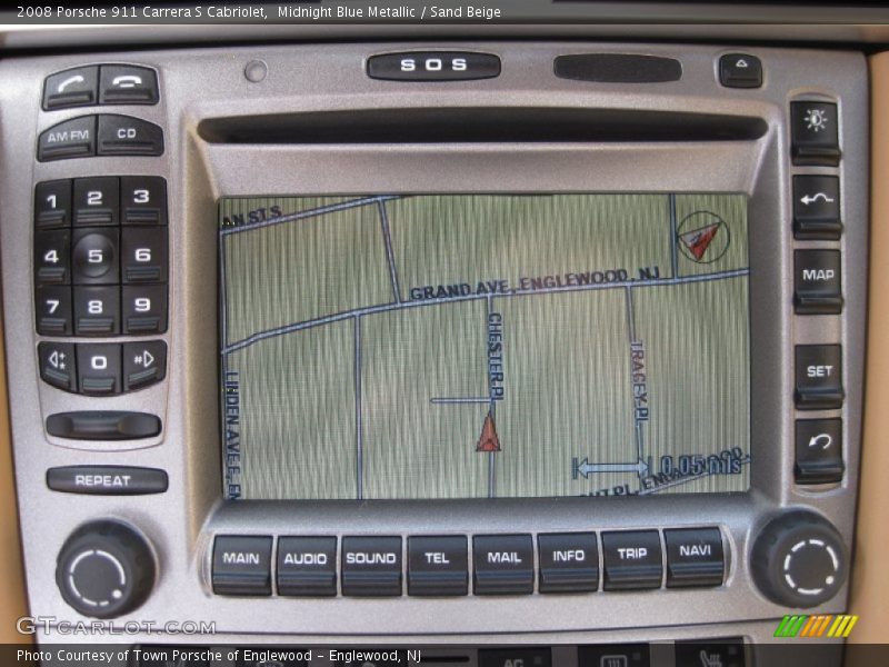 Midnight Blue Metallic / Sand Beige 2008 Porsche 911 Carrera S Cabriolet