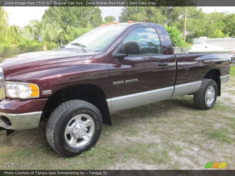 Deep Molten Red Pearl / Dark Slate Gray 2004 Dodge Ram 2500 SLT Regular Cab 4x4