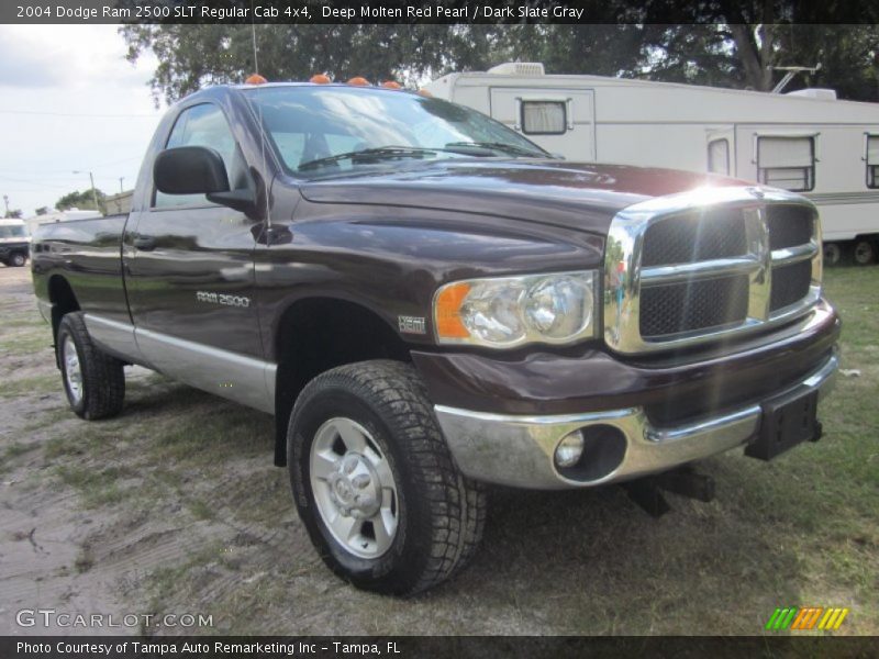 Deep Molten Red Pearl / Dark Slate Gray 2004 Dodge Ram 2500 SLT Regular Cab 4x4