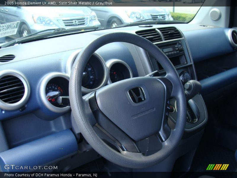 Satin Silver Metallic / Gray/Blue 2005 Honda Element LX AWD