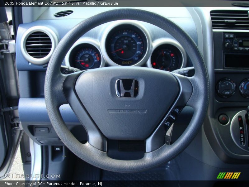 Satin Silver Metallic / Gray/Blue 2005 Honda Element LX AWD