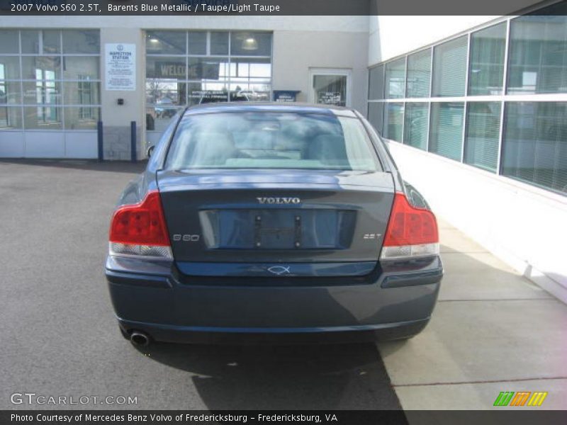 Barents Blue Metallic / Taupe/Light Taupe 2007 Volvo S60 2.5T