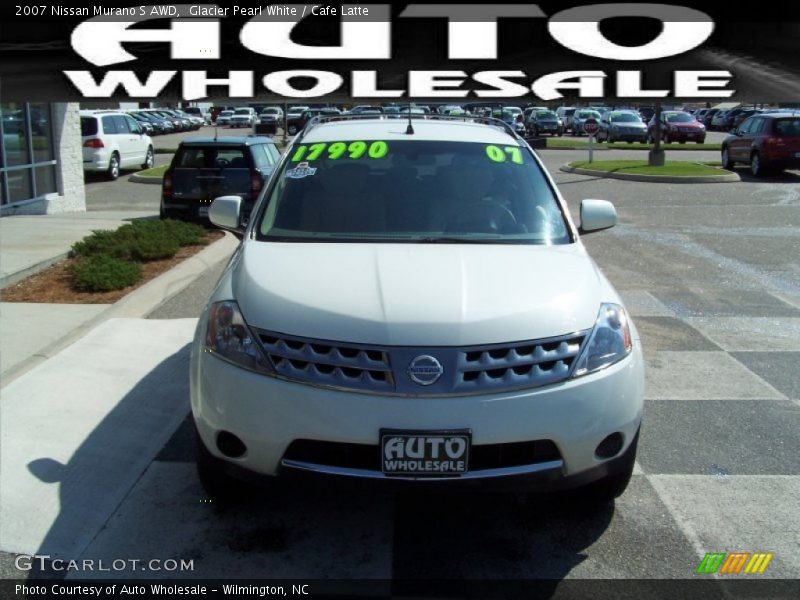 Glacier Pearl White / Cafe Latte 2007 Nissan Murano S AWD