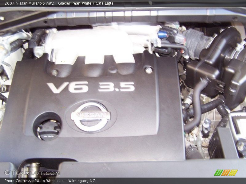 Glacier Pearl White / Cafe Latte 2007 Nissan Murano S AWD